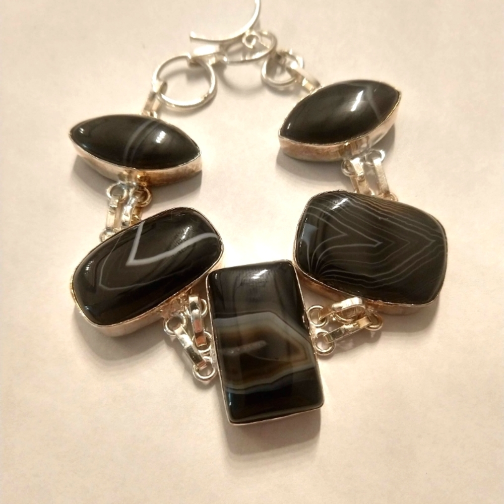 A black bracelet 925 made in India